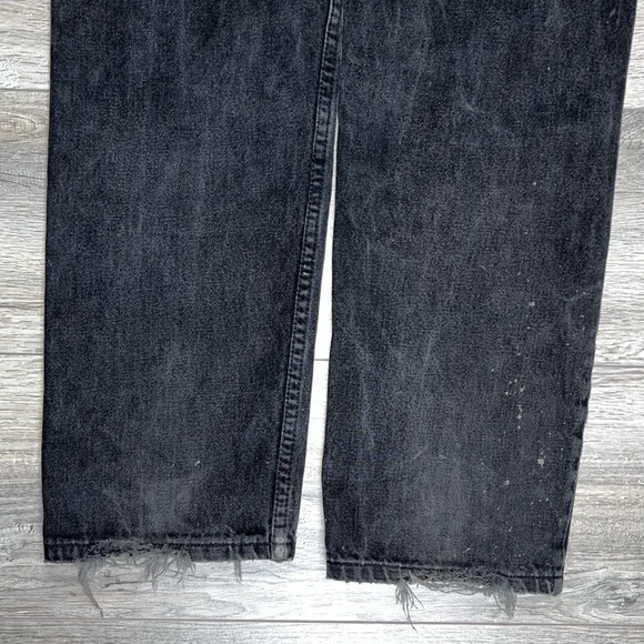 Vintage 505 Levi’s Regular Fit Straight Leg 34/30 Black Wash - Picture 8 of 12